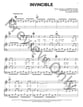 Invincible piano sheet music cover